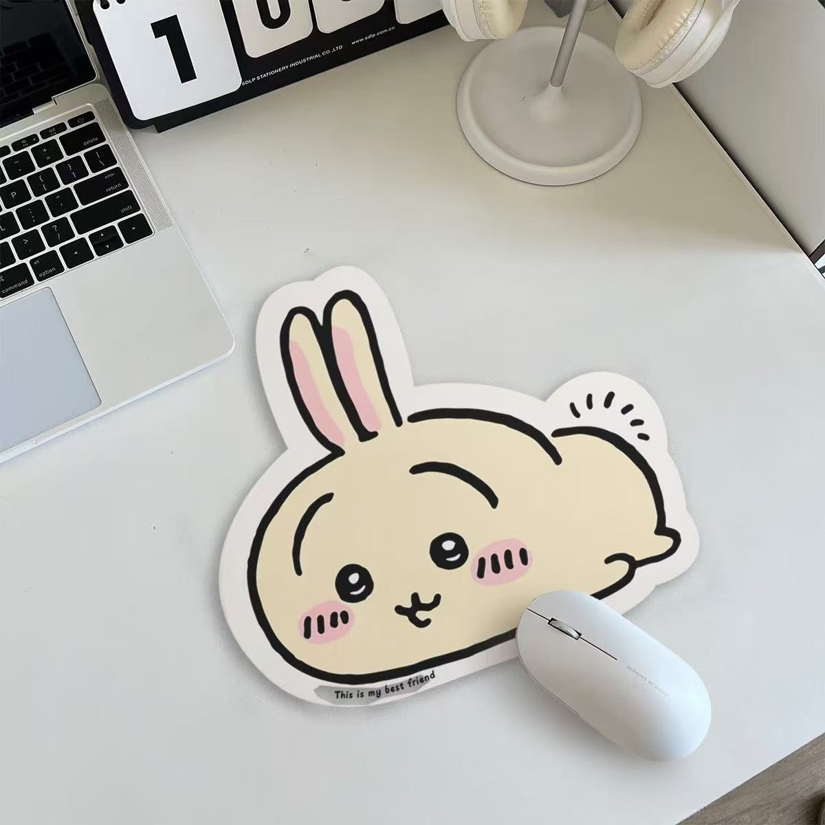 Home Office Rug - Mouse Pad de Couro com Formato