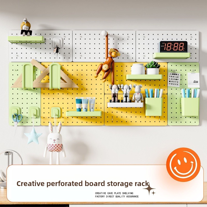 Home Office Organization - Placa de buraco diy placa de