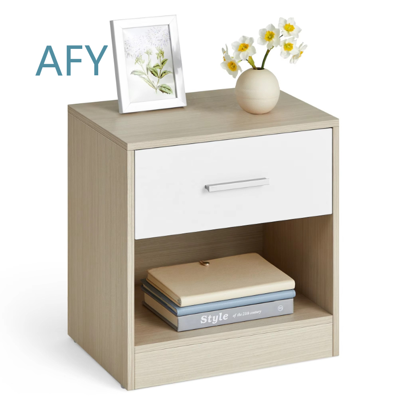 Home Office Ikea - Mesa de Cabeceira Simples com Gavetas