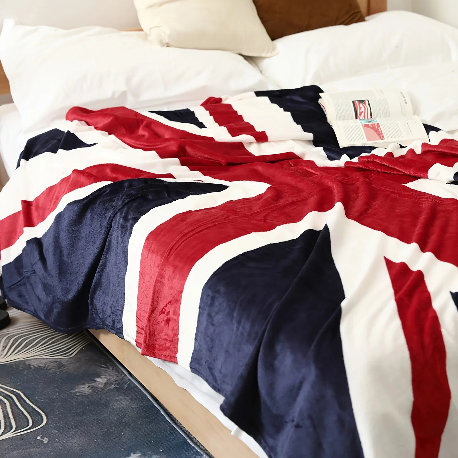 Home Office British - Bandeira britânica flanela lance cobertor union