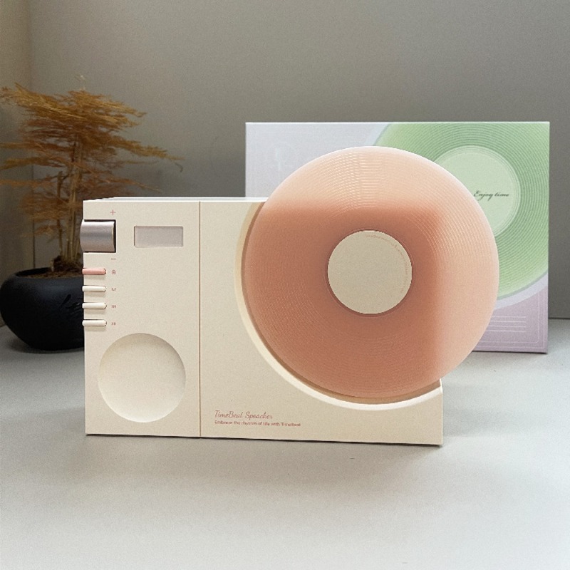 Home Office Of Amazon - Caixa de Som Bluetooth Estilo Toca-Discos