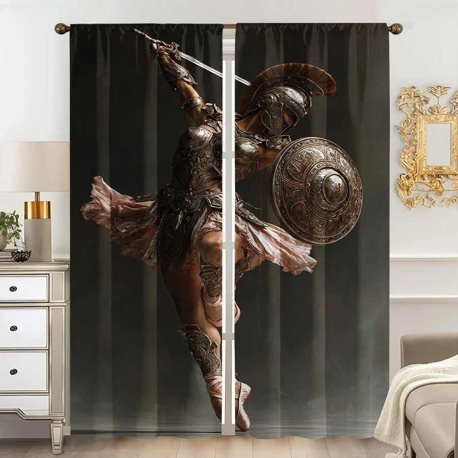 Home Office Of Amazon - Cortinas Amazon Dramatic Warrior 2 Peças