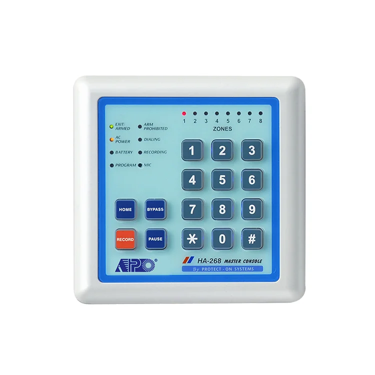 Home Office Phone Number - Painel de Controle de Alarme de