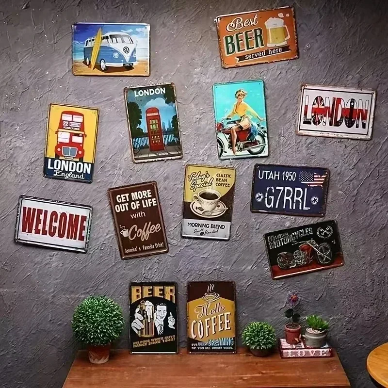Placa de Metal Baker Street W1 - Home Office British avaliação e preço