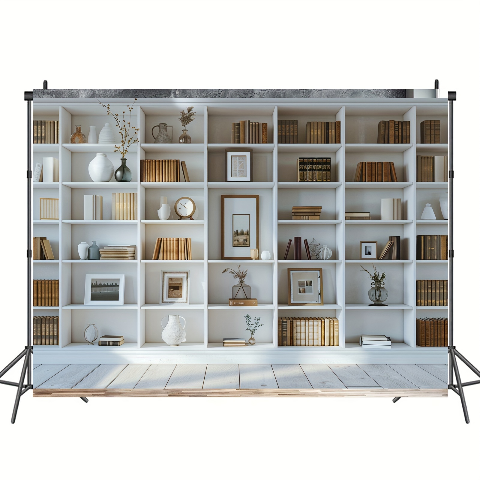 1pc branco estante fundo estan - Home Office Zoom Background Free avaliação e preço