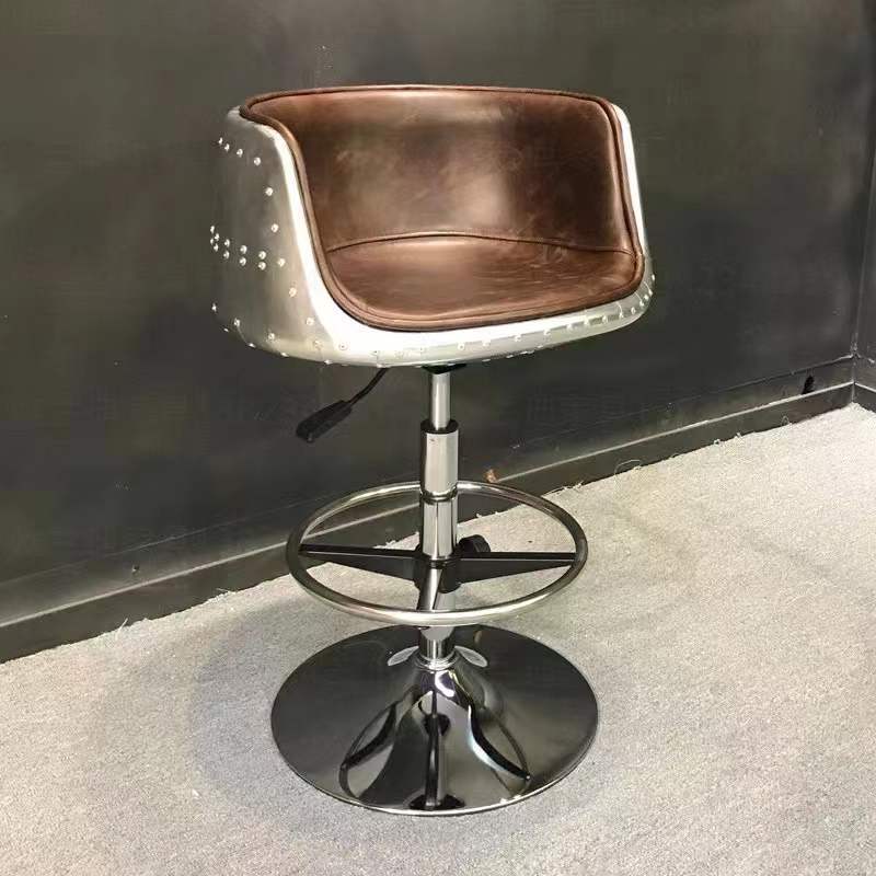 Cadeira de bar de couro estilo - Home Office Industrial Design avaliação e preço