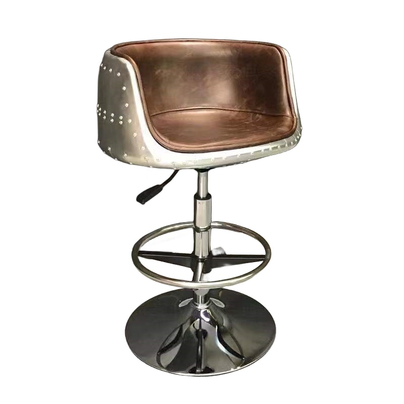 Cadeira de bar de couro estilo - Home Office Industrial Design avaliação e preço