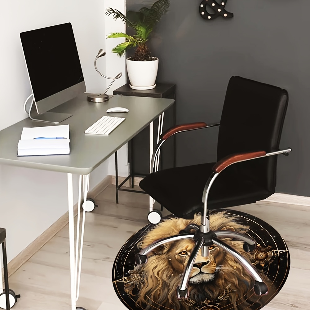 Tapete Redondo com Padrão de L - Home Office Rug avaliação e preço