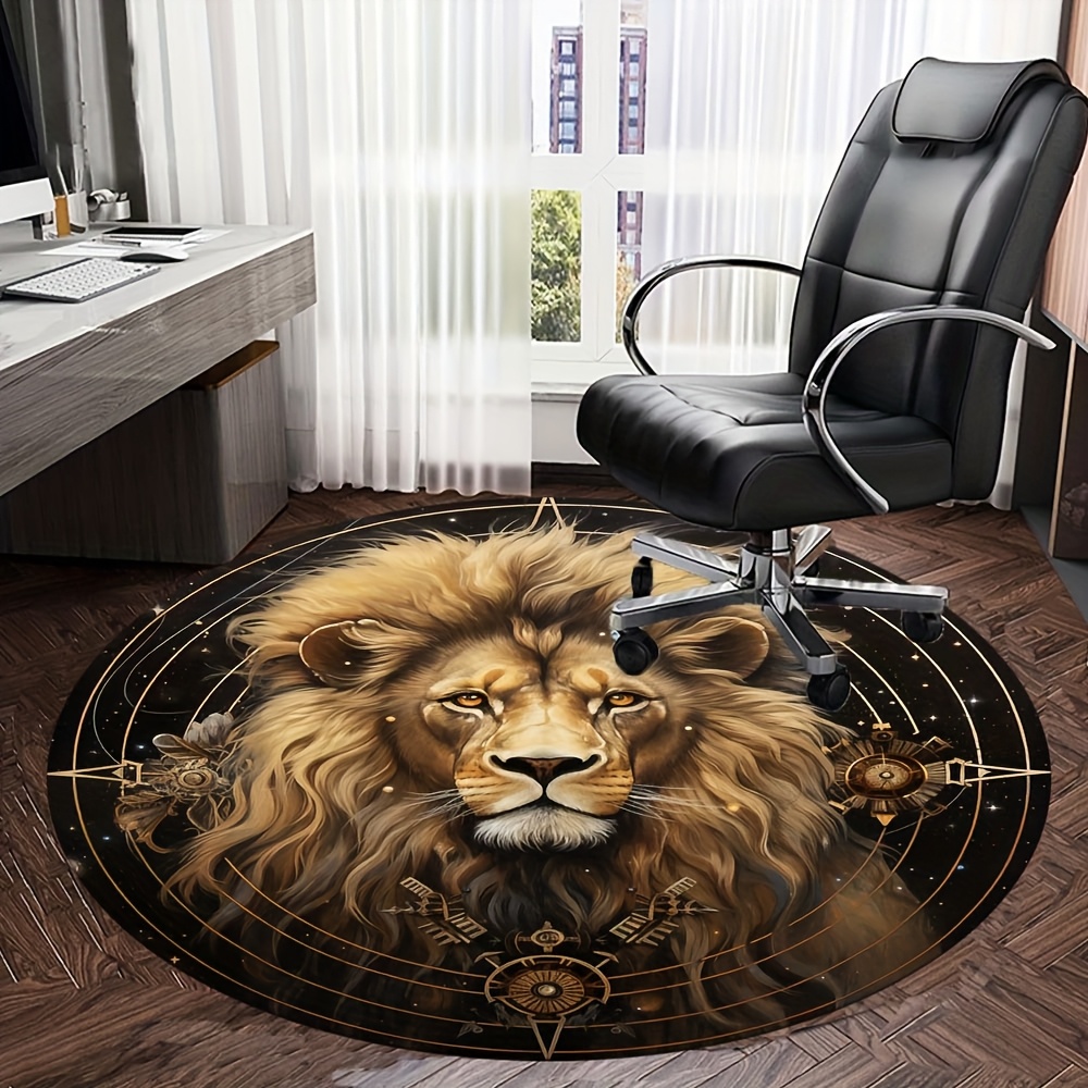 Tapete Redondo com Padrão de L - Home Office Rug avaliação e preço