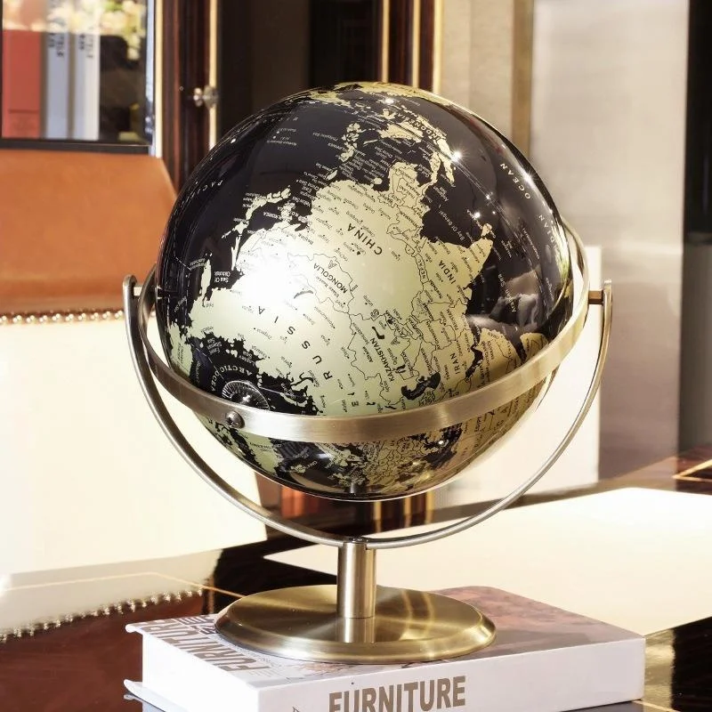 Globo Rotativo Preto e Dourado - Home Office British avaliação e preço