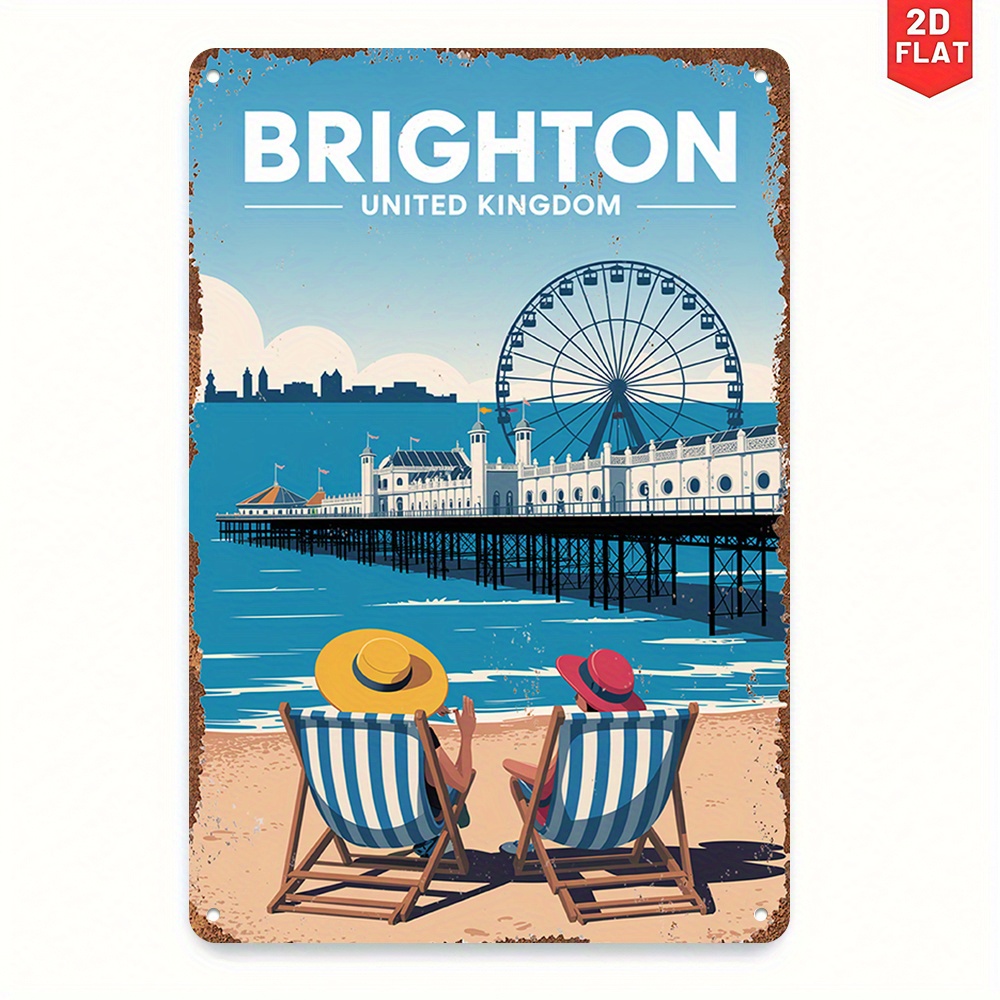 1 peça de placa de metal vinta - Home Office British avaliação e preço