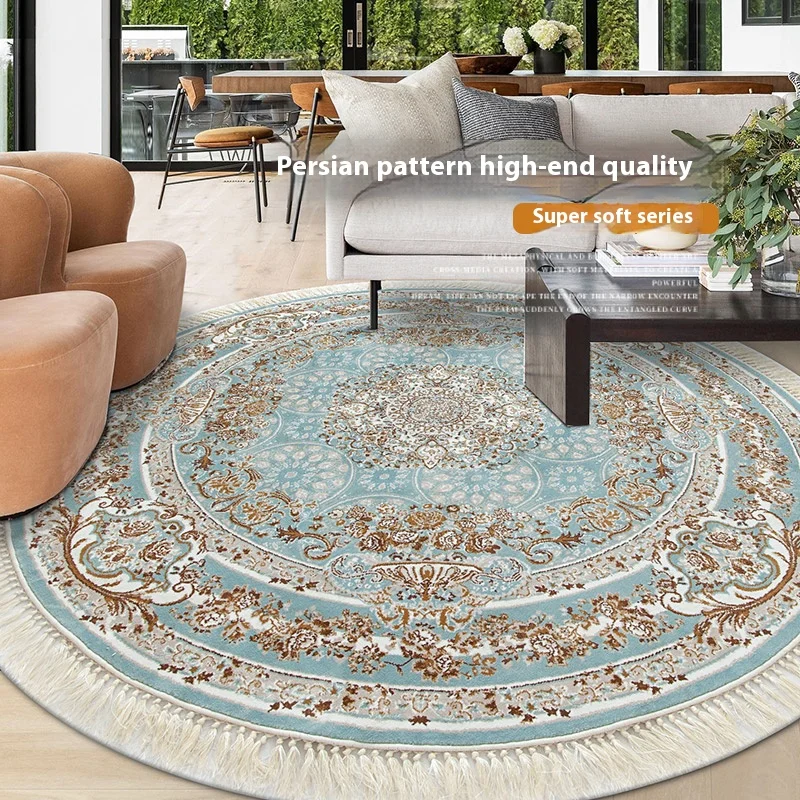 Vikama turco azul borla tapete - Home Office Rug avaliação e preço