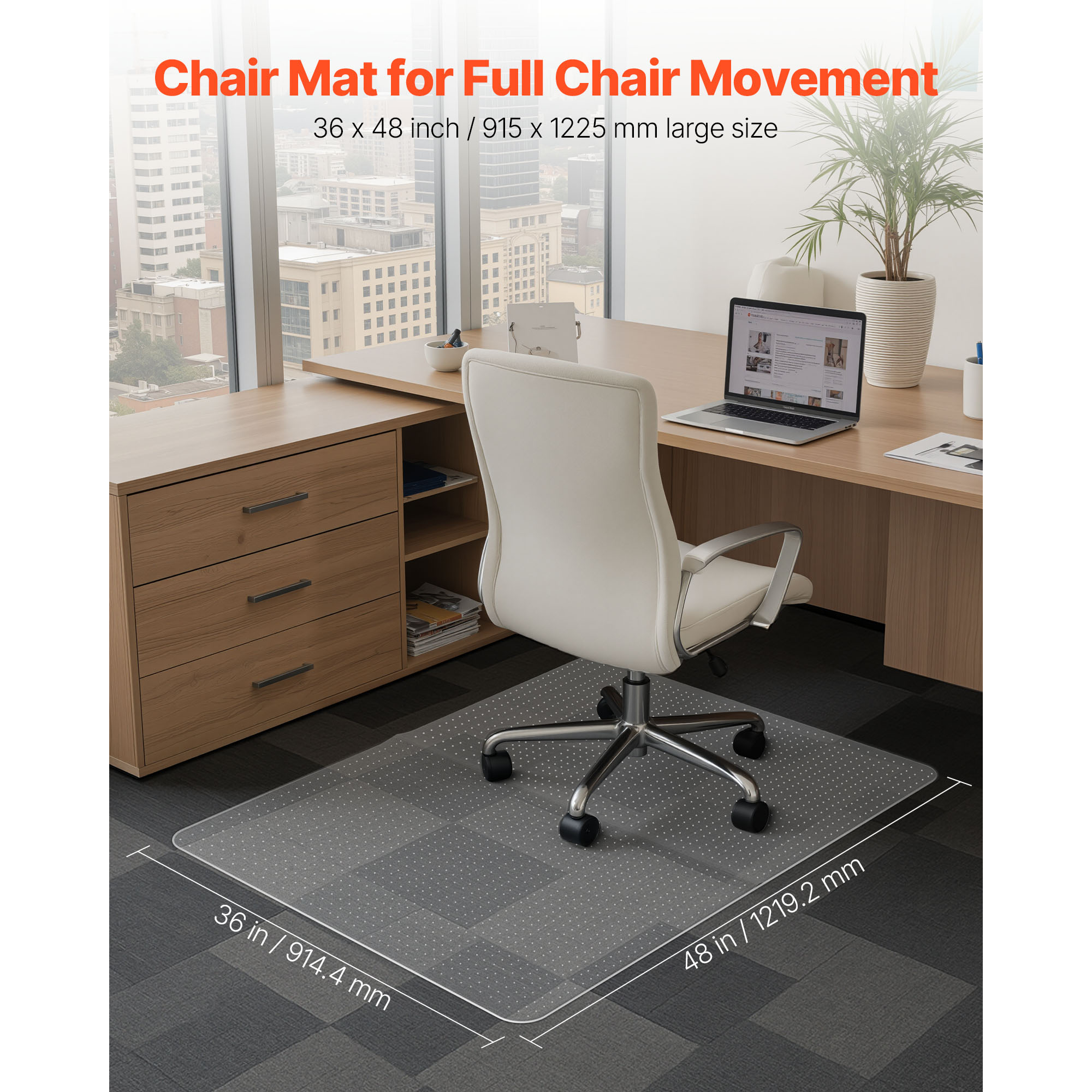 Protetor de Piso Plástico Succ - Home Office Rug avaliação e preço