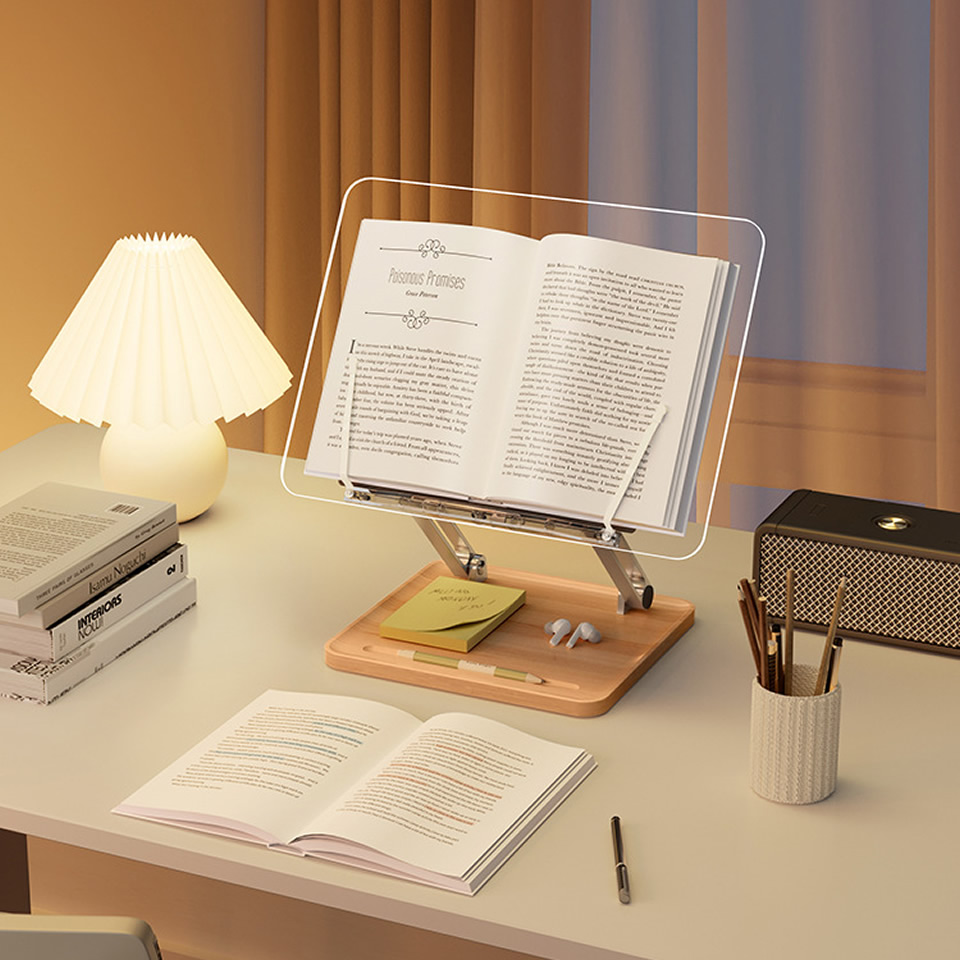 Suporte de Leitura de Madeira  - Home Office Organization avaliação e preço