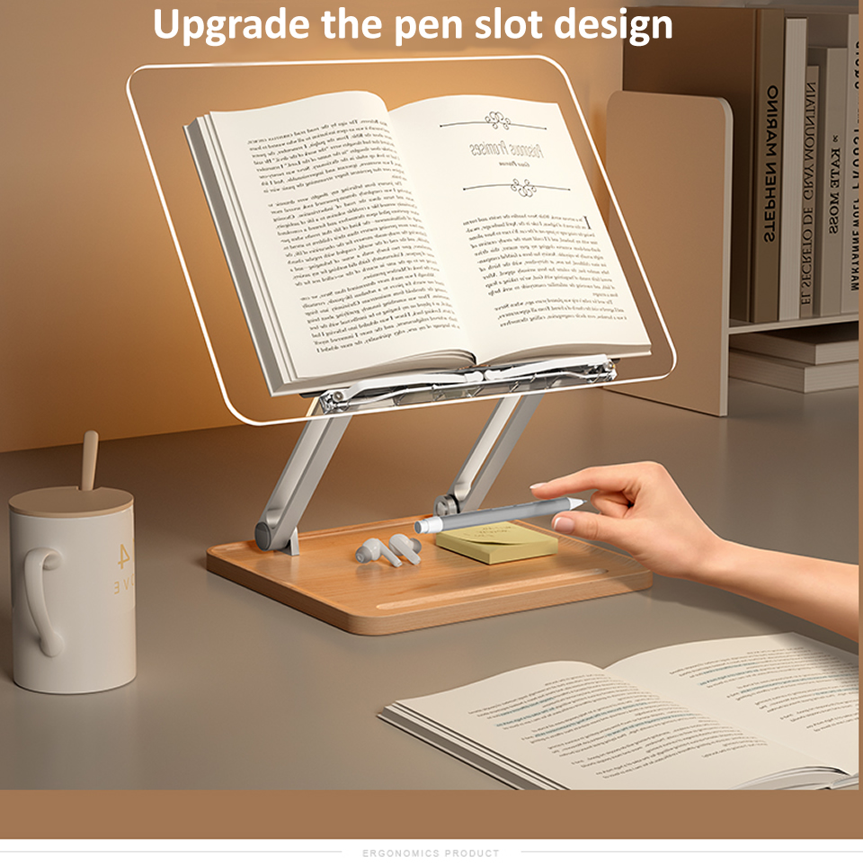 Suporte de Leitura de Madeira  - Home Office Organization avaliação e preço