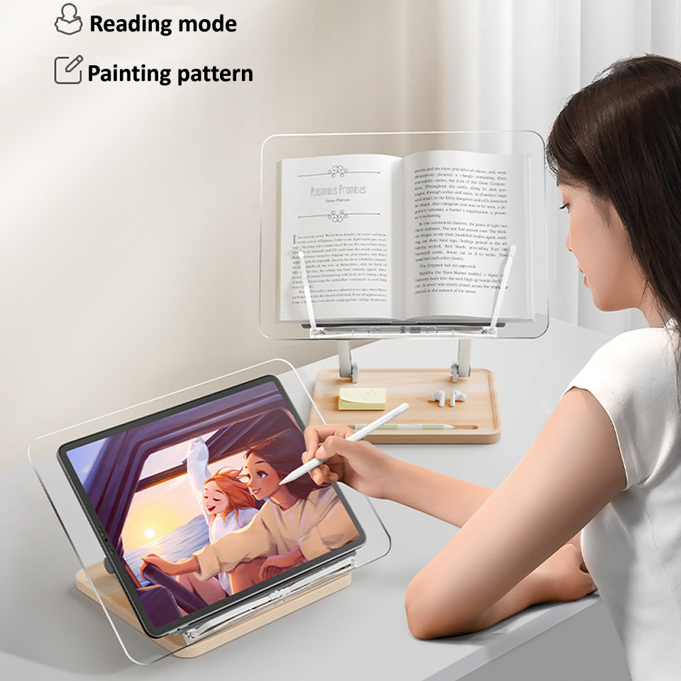 Suporte de Leitura de Madeira  - Home Office Organization avaliação e preço