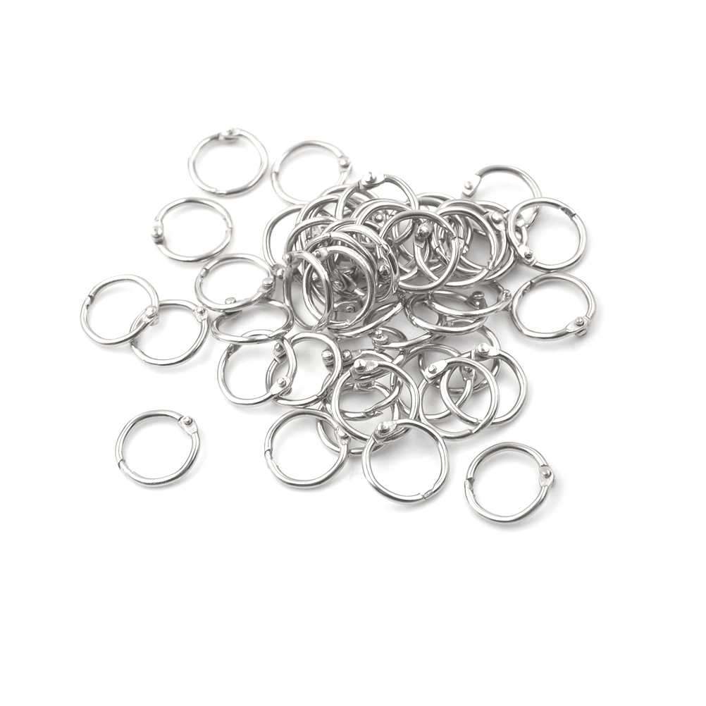 50 Peças/lote Argolas de Metal - Home Office Organization avaliação e preço