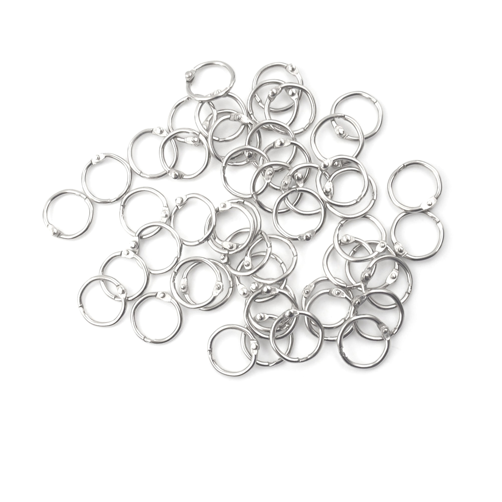 50 Peças/lote Argolas de Metal - Home Office Organization avaliação e preço