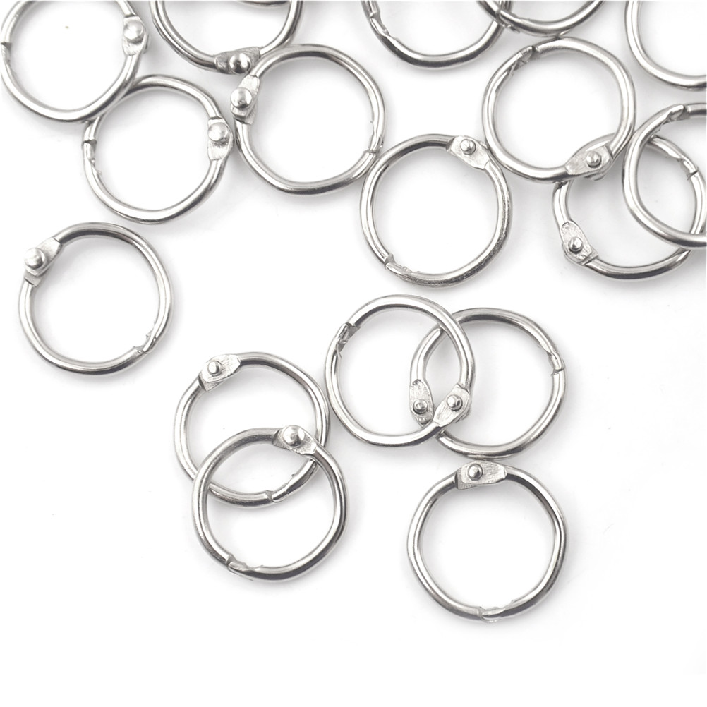 50 Peças/lote Argolas de Metal - Home Office Organization avaliação e preço