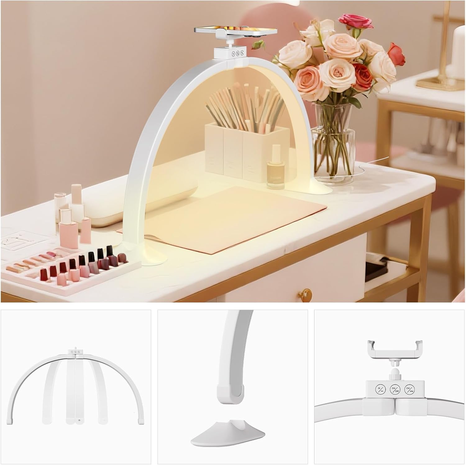 Meia lua luz em forma de u art - Home Office Setup avaliação e preço